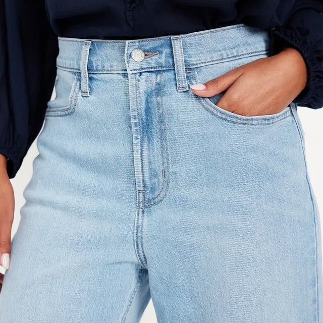 Old Navy Women's High-Waisted Wow Barrel Ankle Jeans