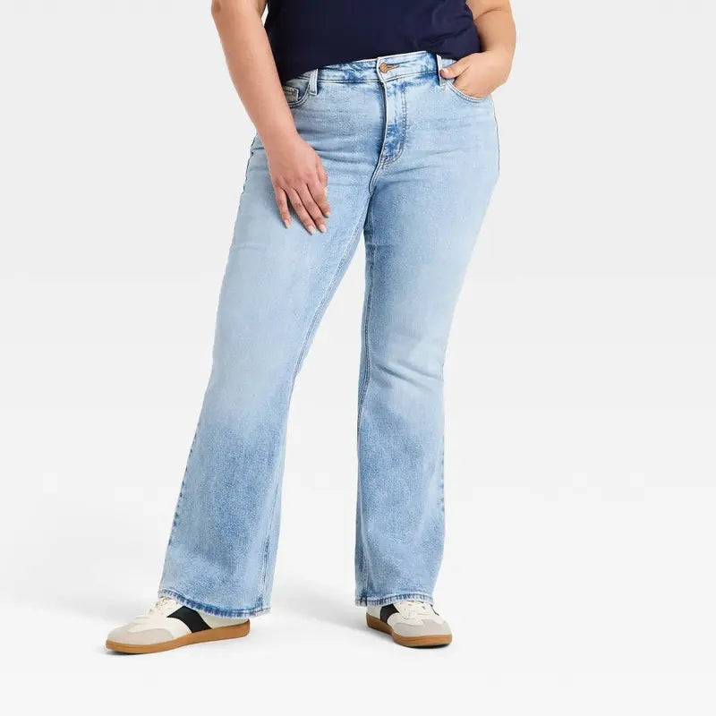 Women's High-Rise Vintage Flare Jeans - Ava & Viv
