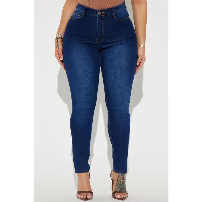 Marilyn High Waisted Skinny Jeans - Dark Wash