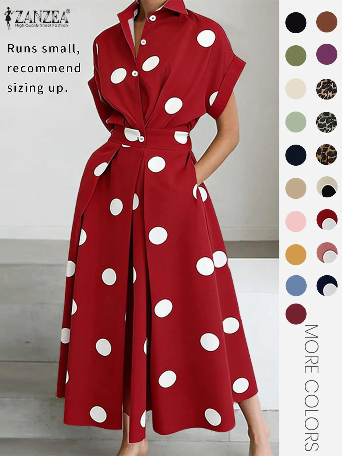 Women's Solid Color Woven Collared Shirt Dress, Basic Casual Short Sleeve Dress for Summer, Ladies Clothes for Daily Wear, Womenswear Fit, Piece, Buttoned Dress, Casual Minimalist Fashion