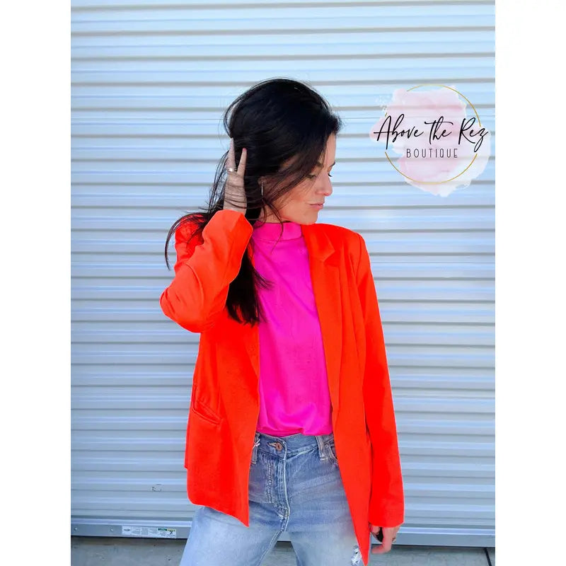 Electric Orange Blazer