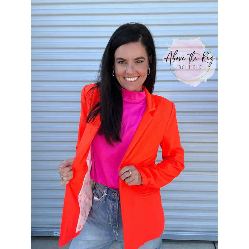 Electric Orange Blazer