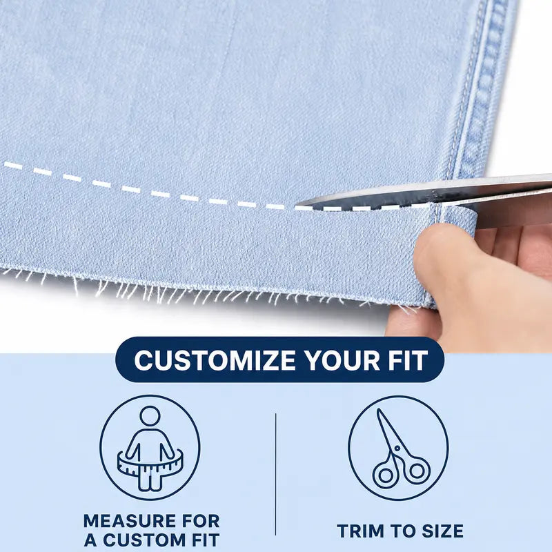 Joy BlueMoment Stretchy BBL Jeans High Waist Wide Leg Denim Pants Raw Hem Tummy Control Butt Lifting Jeans with Pockets Baggy Curve Hugging Fall Fashion 8101