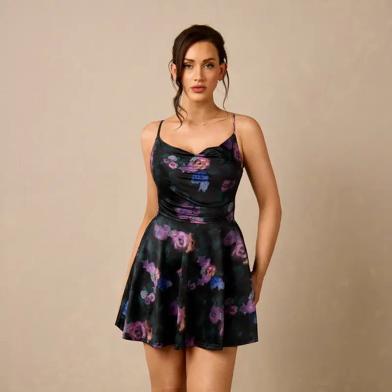 Popilush Sleeveless Built‑in Shapewear Dress With Tummy Control Bra Support Slim Fit Casual Party Short Dress Comfy Summer Vibe Daily SohoChic Going Out Fashion Outfit Homecoming Dresses
