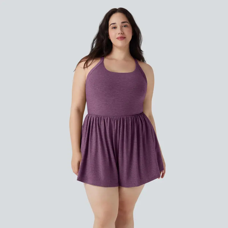 Halara 2-in-1 Plus Size Romper with Pockets-Easy Peezy Edition