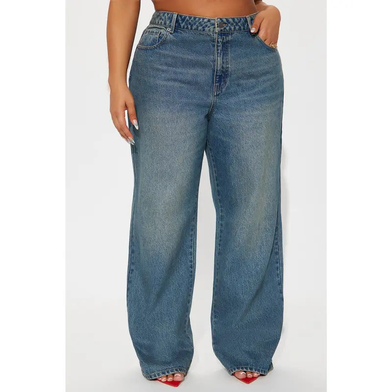 Match Made In Heaven Straight Leg Jeans - Dark Wash