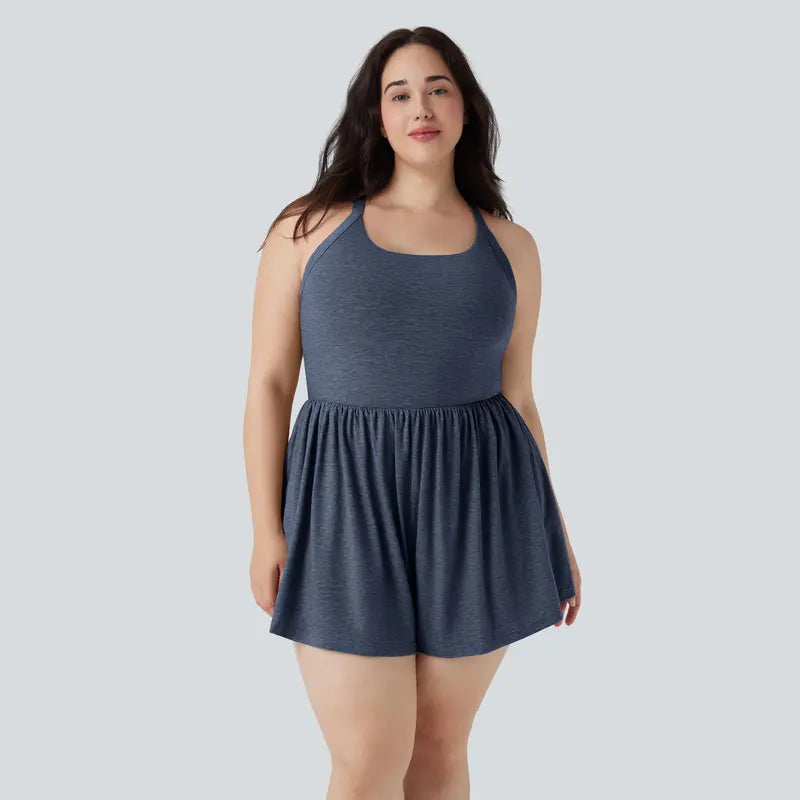 Halara 2-in-1 Plus Size Romper with Pockets-Easy Peezy Edition