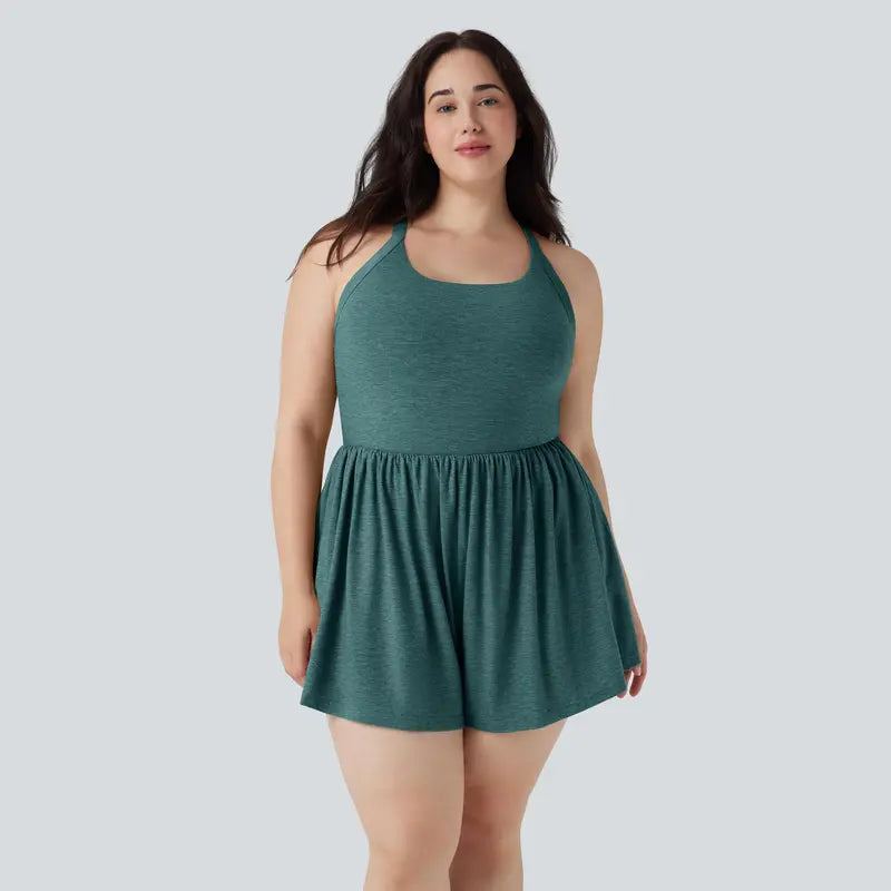 Halara 2-in-1 Plus Size Romper with Pockets-Easy Peezy Edition