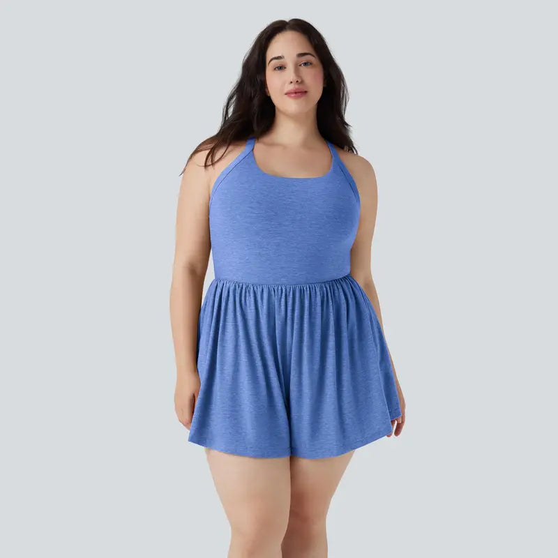 Halara 2-in-1 Plus Size Romper with Pockets-Easy Peezy Edition