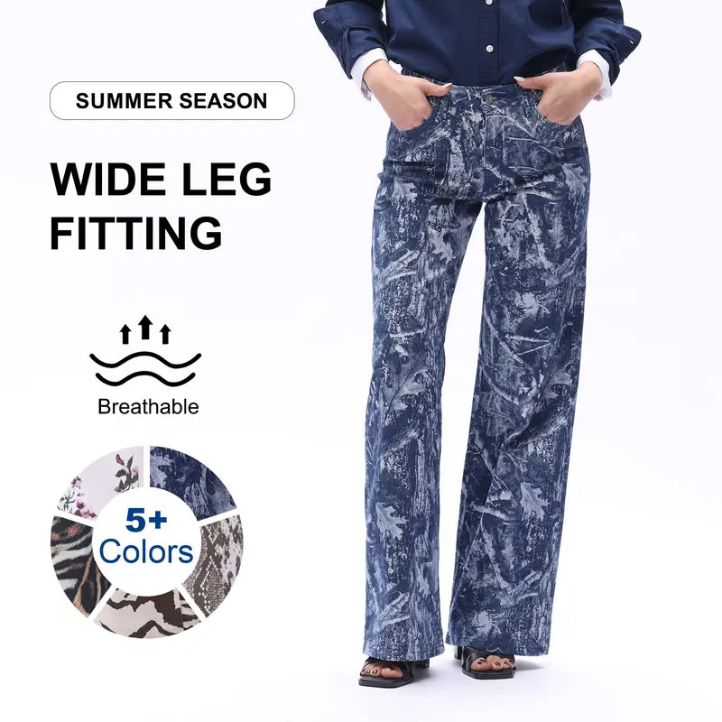 Freya ONESO Women Mid Rise High Stretchy BBL Jeans Butt Lifting Wide Leg Raw Hem Denim Pants Tummy Control Spring Basic Minimalist Woman Denim Bottom Comfortable Denim Jeans OSW8019 Plus Size Regular Size Fashion Daily Outfits DIY Inseams #SummerVibes