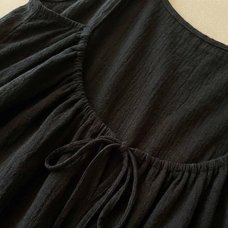 Women’s Backless Maxi Dress Spaghetti Strap Loose Flowy Summer Beach Vacation Dress