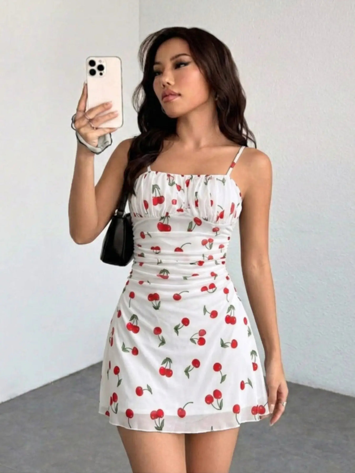 Women's Vintage Maple Leaf Print Floral Ruched Mini Dress Sleeveless, Retro Style Bohemian Dress, Perfect for Spring and Fall, Casual Stylish and Comfortable Dress, Boho Casual Fashion Dress #GLOBAL PICKS