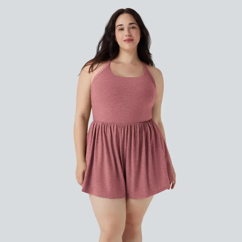 Halara 2-in-1 Plus Size Romper with Pockets-Easy Peezy Edition