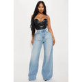Back In The Game Baggy Jeans - Medium Wash