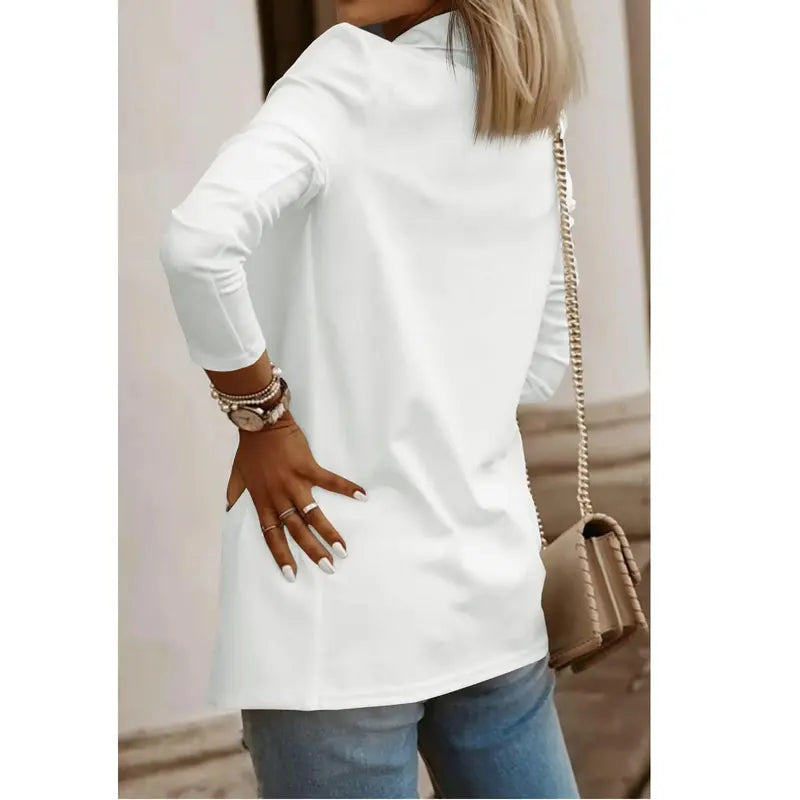 Imily Bela Womens Casual Long Sleeve Blazers Solid Color Knit Blazer Work Office Open Front/Button Down Blazer Jacket Formal Essential