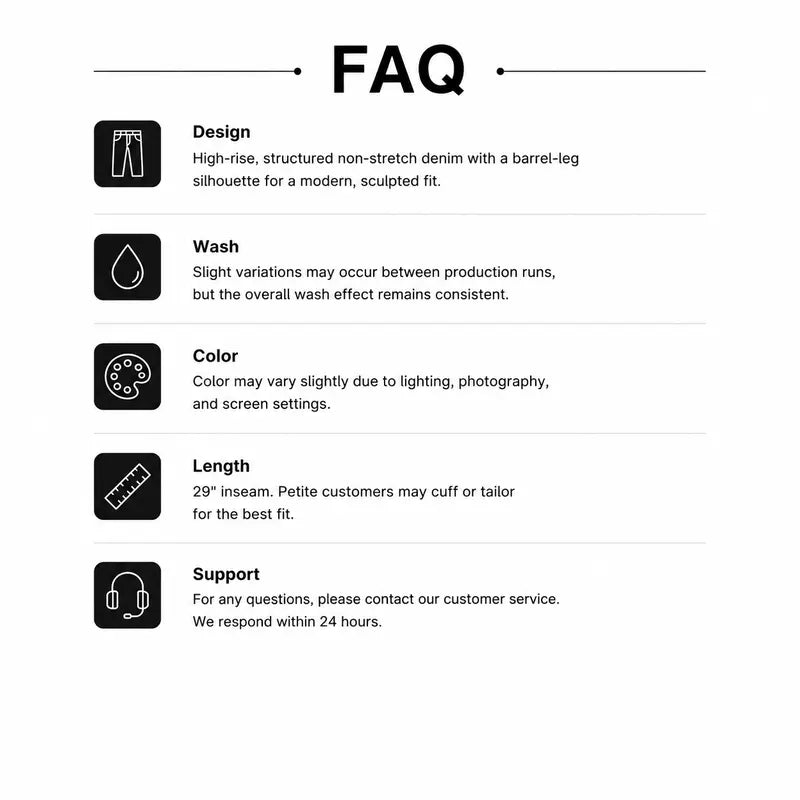 Blake Non-Stretch High Waist Barrel Jeans Womenswear Bottom Casual Denim Pants Daily Outfit Basic Streetwear Fall Fashion BM003 | BlueMoment