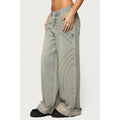 Cuffed Low Rise Baggy Jeans