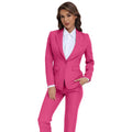 2 Piece Suits for Women Bussiness Professional Work Outfits Office Attire Slim Fit Dressy Blazer Jacket Pants Suit Sets