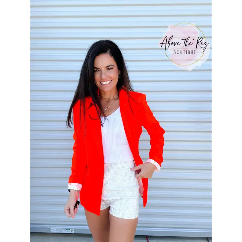 Electric Orange Blazer